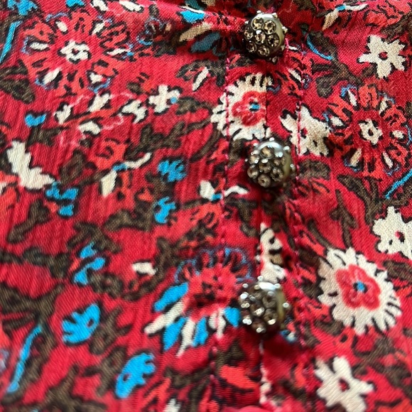 Zara Red flower print dress - Picture 2 of 5